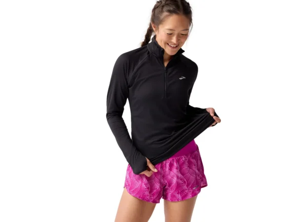 Maillot technique manches longues 1/2 zip femme Brooks Dash 3.0