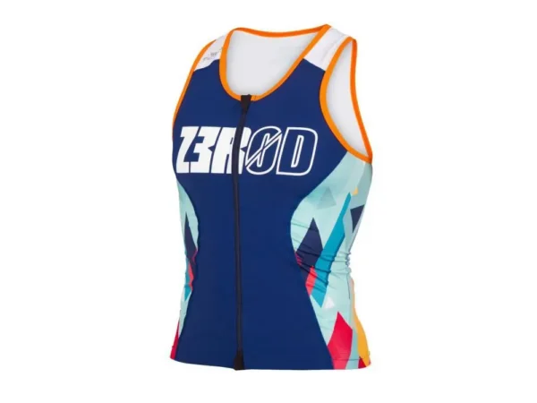 Maillot trifonction sans manches femme Z3R0D Racer Kubik Block