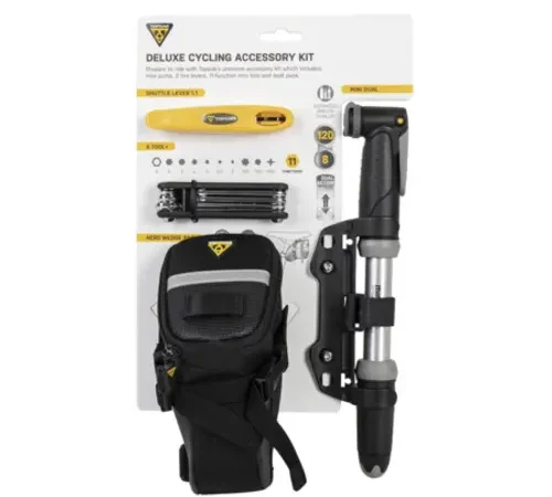 Mini pompe à main Topeak Deluxe Cycling Accessory Kit