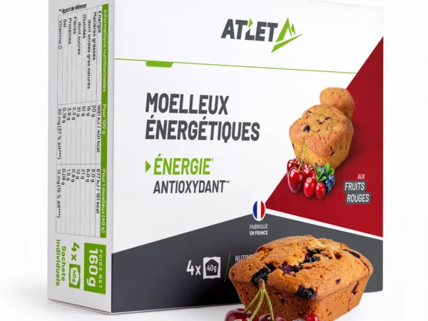 Moelleux énergétiques bio – fruits rouges