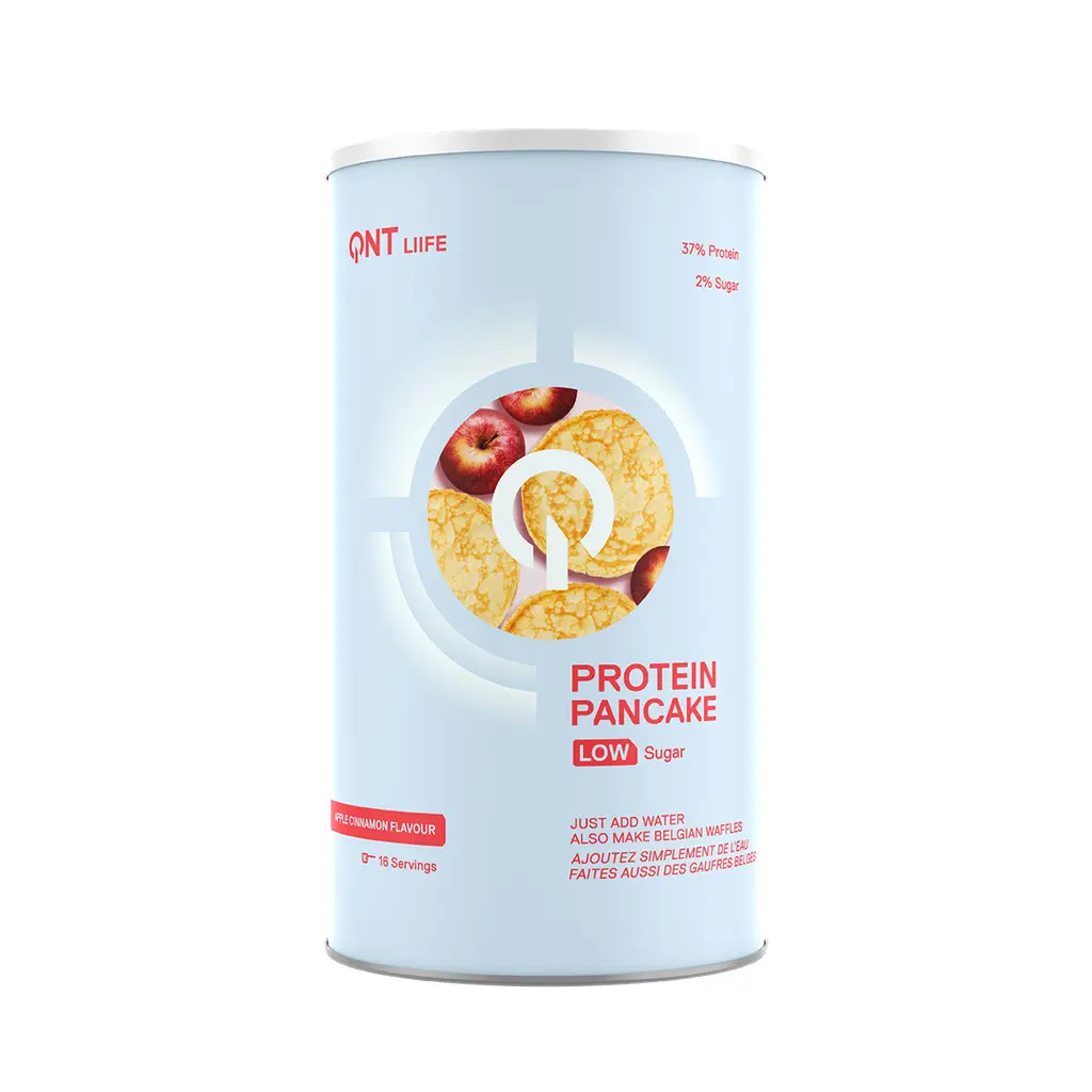 Nutrition protéinée allégée en sucre Pomme Cannelle QNT Protein Pancake