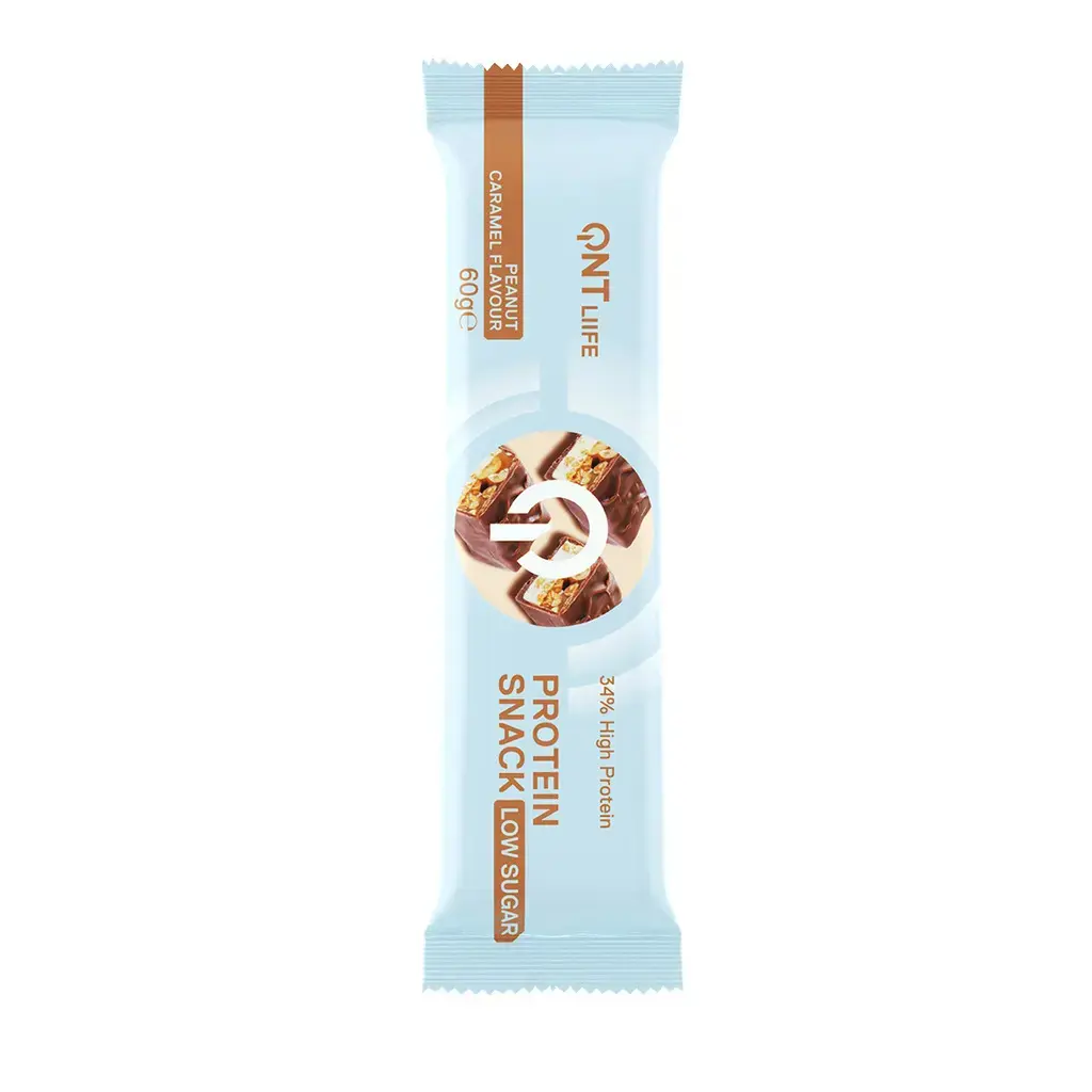 Nutrition protéinée Cacahuète Caramel QNT Protein Snack Low Sugar