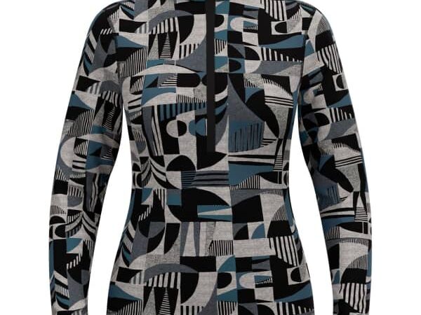 ODLO BL TOP TURTLE NECK L/S HALF ZIP HERITAGE W