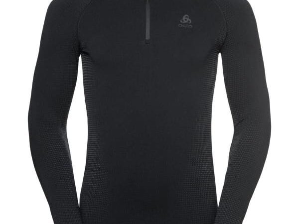 ODLO PERFORMANCE WARM ECO BL TOP TURTLE NECK L/S HALF ZIP