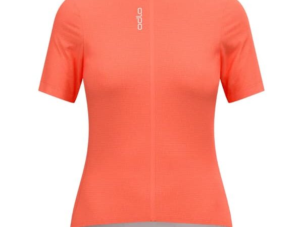 ODLO ZEROWEIGHT CHILL-TEC S/U COLLAR S/S FULL ZIP W