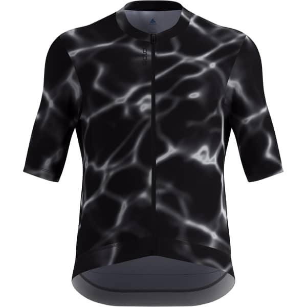 ODLO ZEROWEIGHT PRO PRINT TSHIRT S/U COLLAR S/S FULL ZIP