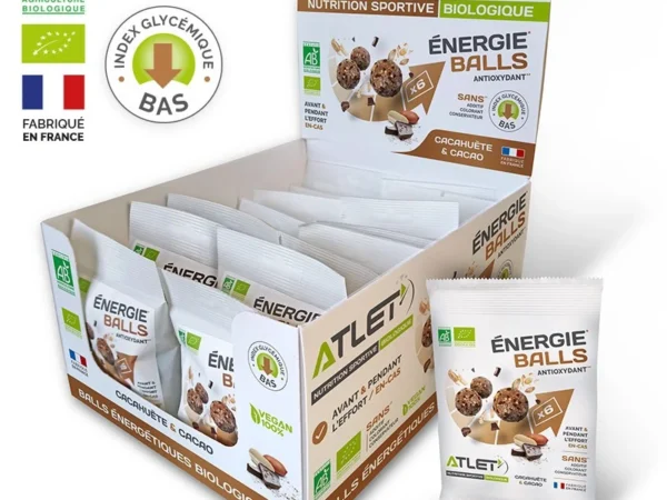Pack 20 x Énergie Balls cacahuète-cacao - biologique 40g