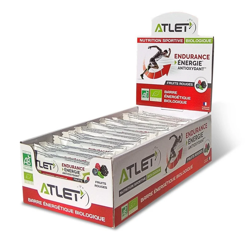 Pack barres fruits rouges 34x25g - énergétiques biologiques