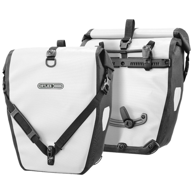 Paire de sacoches arrière Ortlieb Back-Roller Classic 2 x 20L - Blanc / Noir