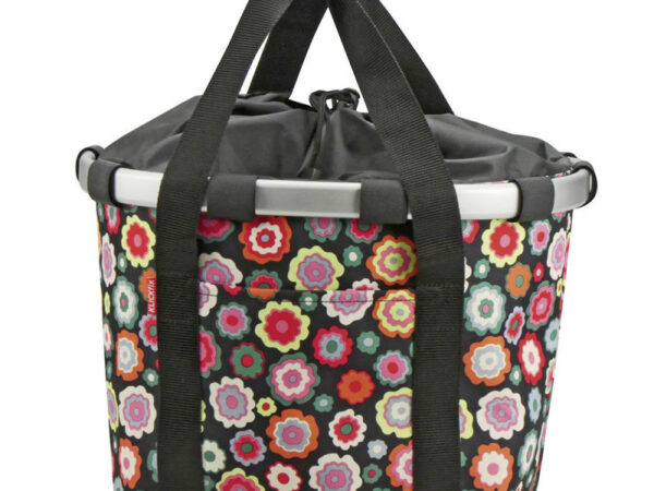 Panier de vélo avant KlickFix Bikebasket - Noir : happy flowers