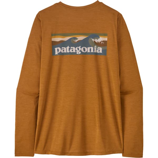 PATAGONIA W'S L/S CAP COOL DAILY SHIRT BOARDSHORT LOGO