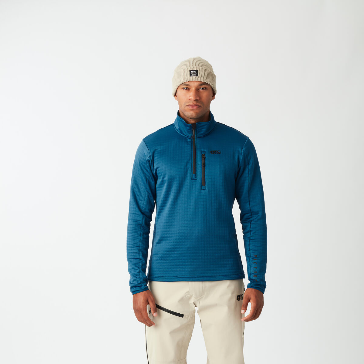 Picture Polaire - Polaire Technique zippée homme BAKE GRID 1/4 - Homme