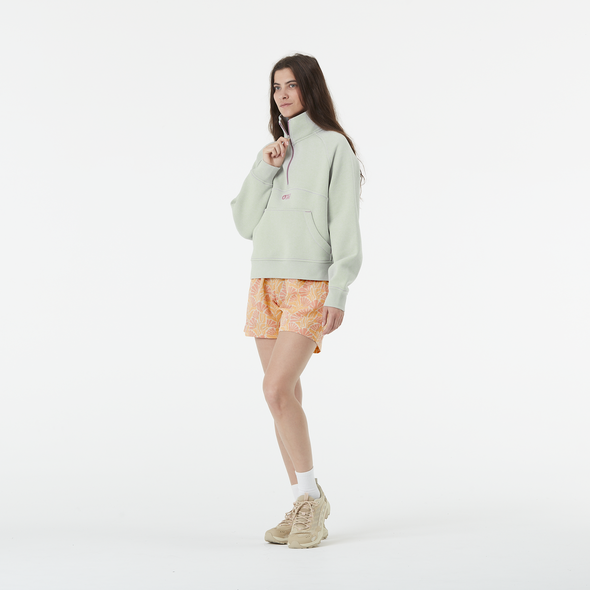 Picture Sweat - Sweat femme QUENDA 1/2 ZIP SWEATER - Femme