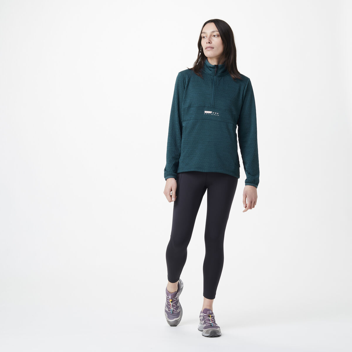 Picture Sweat - TAHITA 1/4 GRID FLEECE - Femme