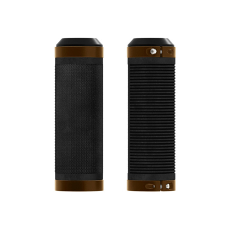 Poignées Brooks Cambium Rubber - 100mm / 100mm, Black / orange