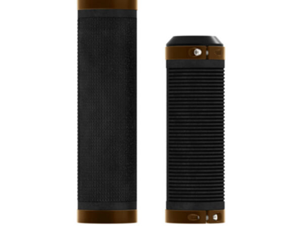 Poignées Brooks Cambium Rubber - 130mm / 100mm, Black / orange