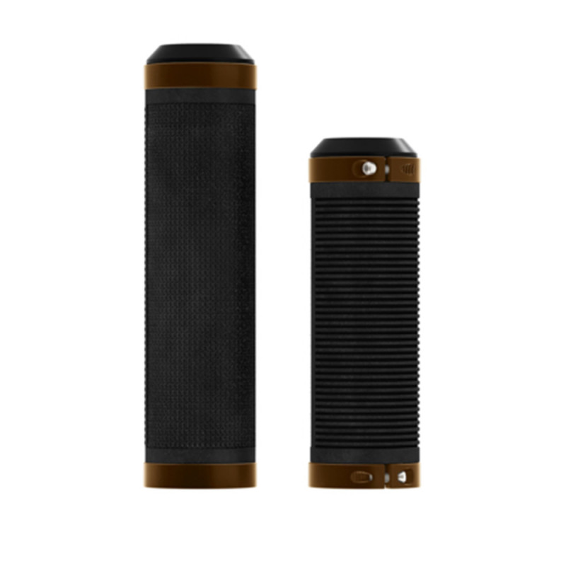 Poignées Brooks Cambium Rubber - 130mm / 100mm, Black / orange