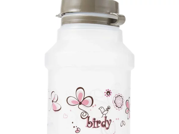 Gourde + porte-Gourde clair bouchon à clipser Polisport Birdy