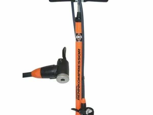 Pompe à pied avec manomètre SKS Kompressor