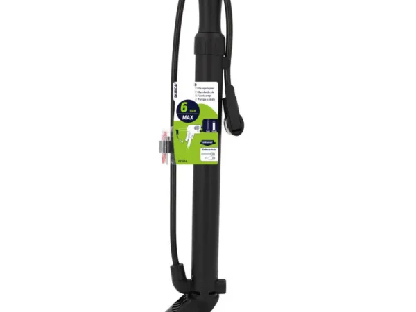 Pompe sur pied plastique + kit de gonflage Durca
