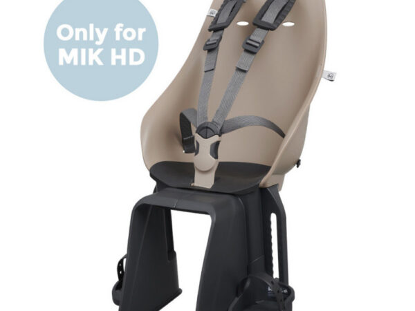 Porte-bébé vélo arrière sur porte-bagages Urban Iki MIK HD - Beige/noir