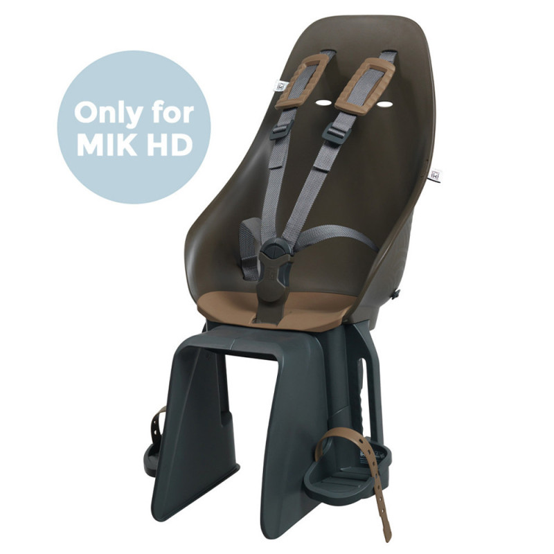 Porte-bébé vélo arrière sur porte-bagages Urban Iki MIK HD - Marron/Marron