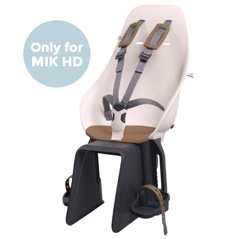 Porte-bébé vélo arrière sur porte-bagages Urban Iki MIK HD - Rose/Marron