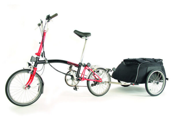Remorque de voyage Radical Design Cyclone IV Chubby - Spéciale vélo pliant - Pour vélo de 16 à 20 pouces