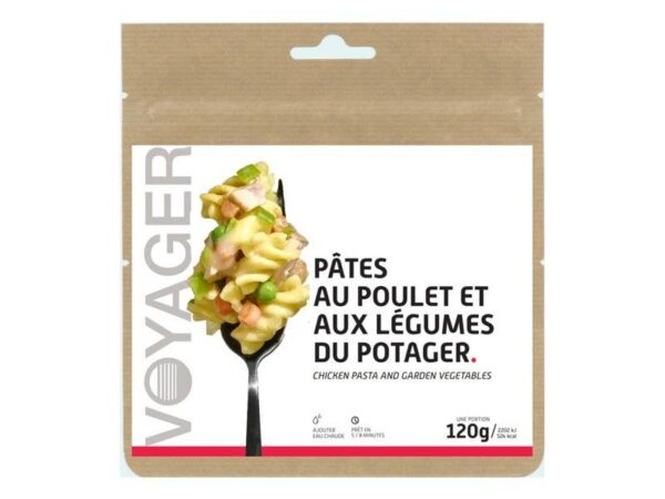 Repas Lyophilisé - Pâtes Au Poulet Et Legumes Du Potager