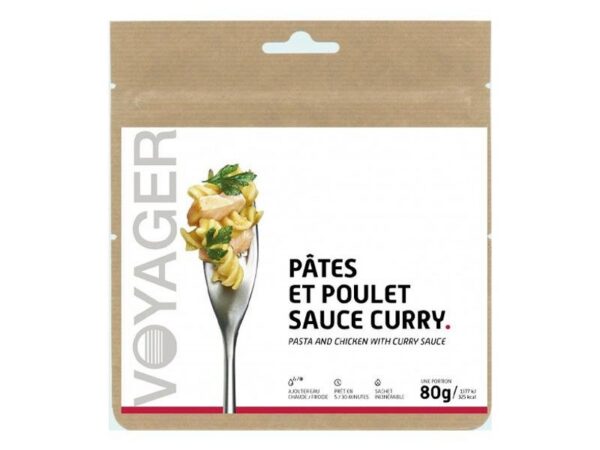 Repas Lyophilisé - Pâtes Et Poulet Sauce Curry