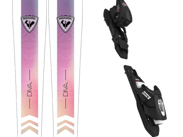 ROSSIGNOL DIVA JR 100-120 + KID 4 GW