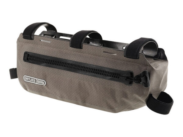 Sacoche de cadre bikepacking Ortlieb Frame-Pack TopTube 3 ou 4L - 3 L, Dark Sand