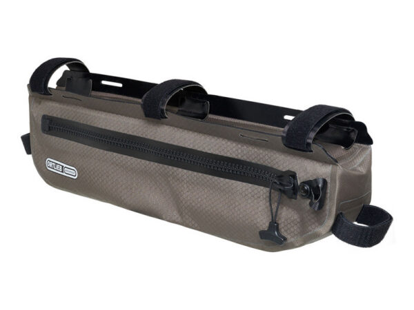 Sacoche de cadre bikepacking Ortlieb Frame-Pack TopTube 3 ou 4L - 4 L, Dark Sand
