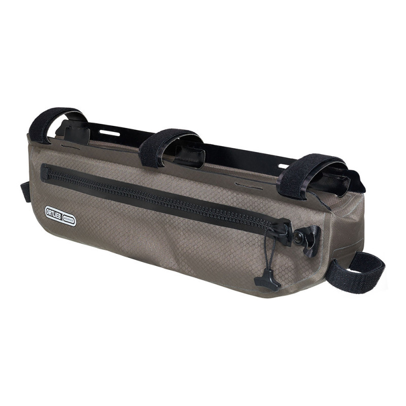Sacoche de cadre bikepacking Ortlieb Frame-Pack TopTube 3 ou 4L - 4 L, Dark Sand