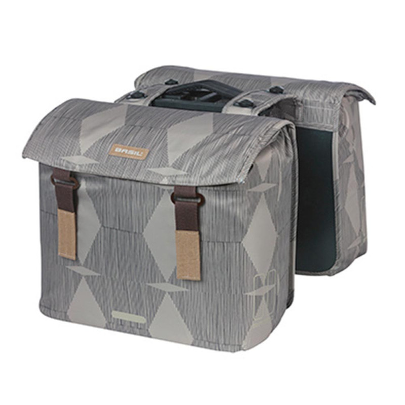 Sacoche double vélo ville Basil Elegance MIK 2 x 20L