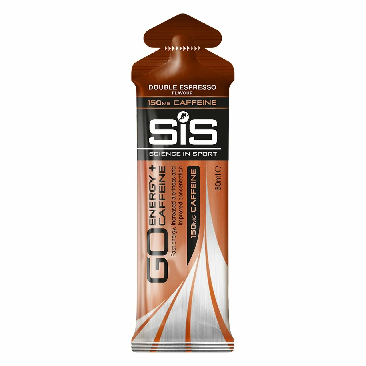 Gel énergétique Science in Sport Go + Cafeine Espresso double - 60 ml