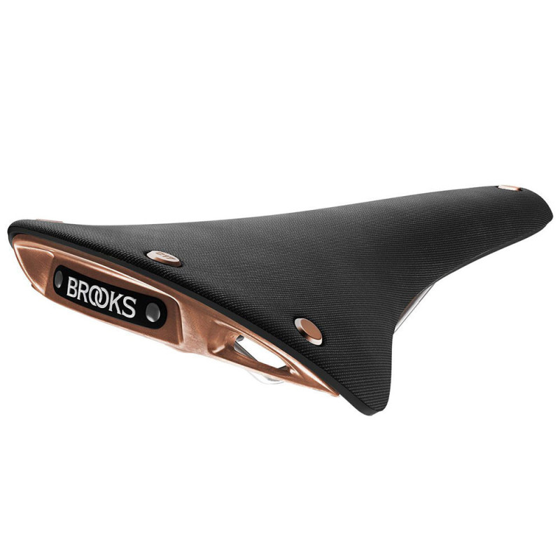 Selle de vélo coton Brooks Cambium C17 Special - Noir/Cuivre