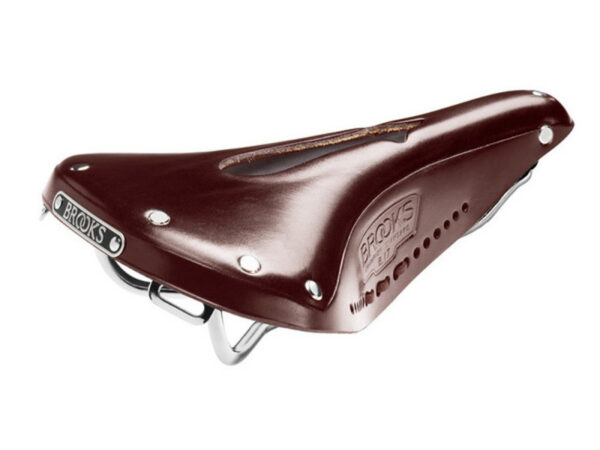 Selle de vélo cuir Brooks B17 Carved - 275 x 175 mm, Marron : Brun Antique