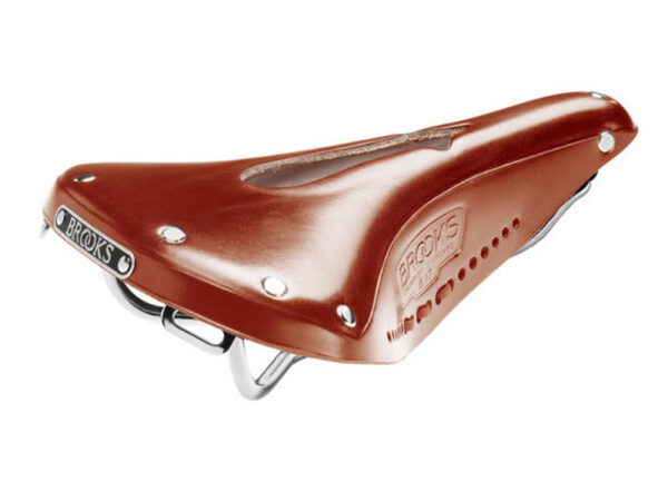 Selle de vélo cuir Brooks B17 Carved - 275 x 175 mm, Marron : Miel