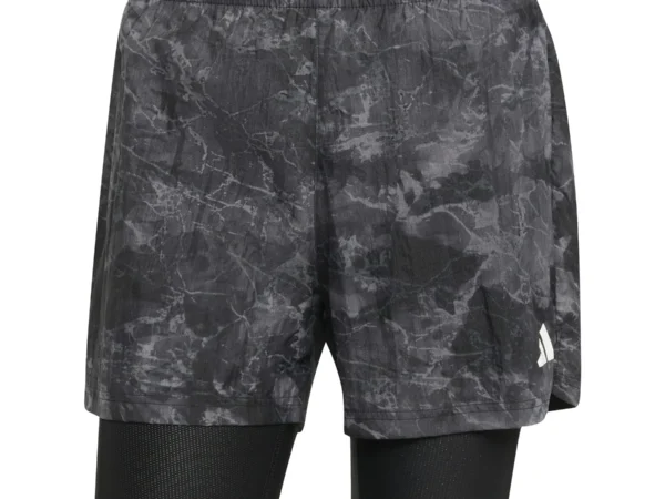 Short 2 en 1 adidas Own the Run Spray Dye