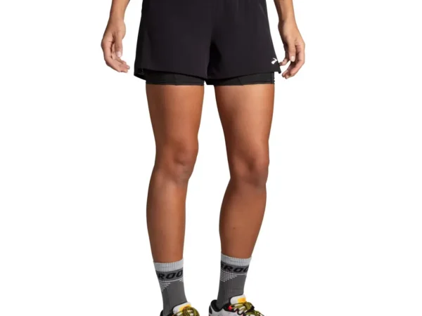 Short 2 en 1 femme Brooks High Point 2.0 3 "