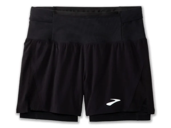 Short 2 en 1 femme Brooks High Point 2.0 5 "