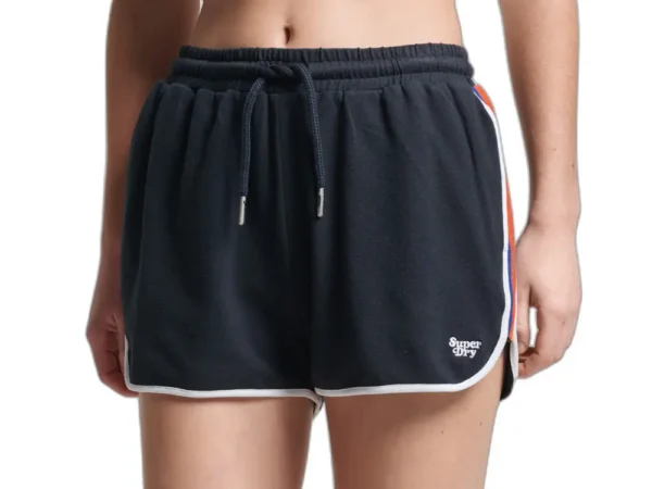 Short de course rayé vintage coton bio femme Superdry