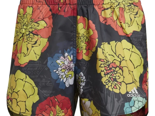 Short de running à fleurs femme adidas Run Fast