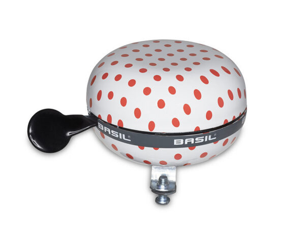 Sonnette Basil Polka - Blanc/pois rouges