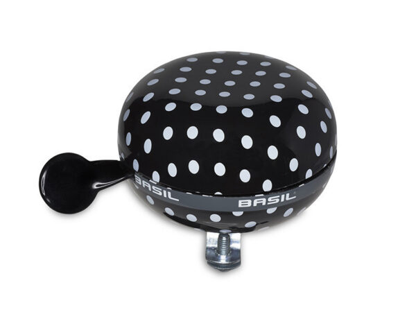 Sonnette Basil Polka - Noir/pois blanc