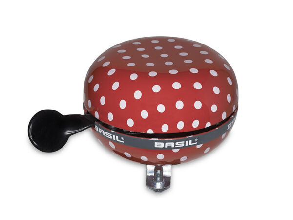 Sonnette Basil Polka - Rouge/pois blancs