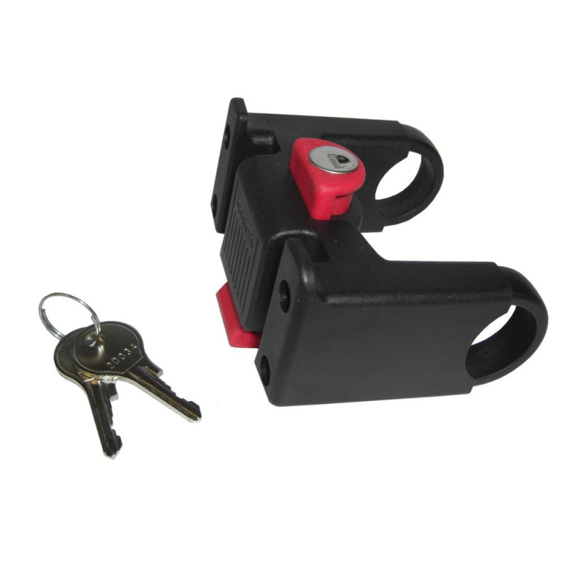 Support au guidon KlickFix Standard - 22-26 mm, Avec verrou