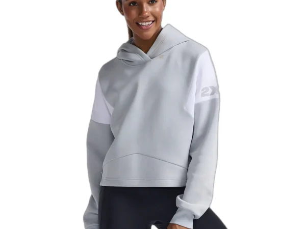 Sweatshirt à capuche femme 2XU Form Spliced Crop
