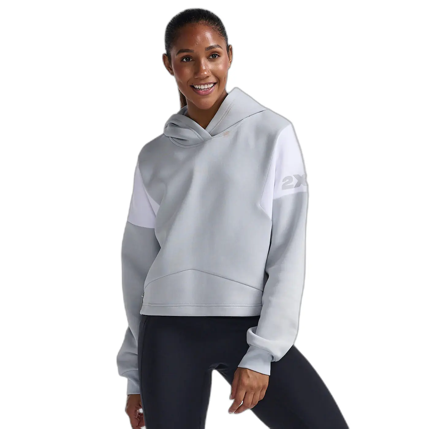 Sweatshirt à capuche femme 2XU Form Spliced Crop